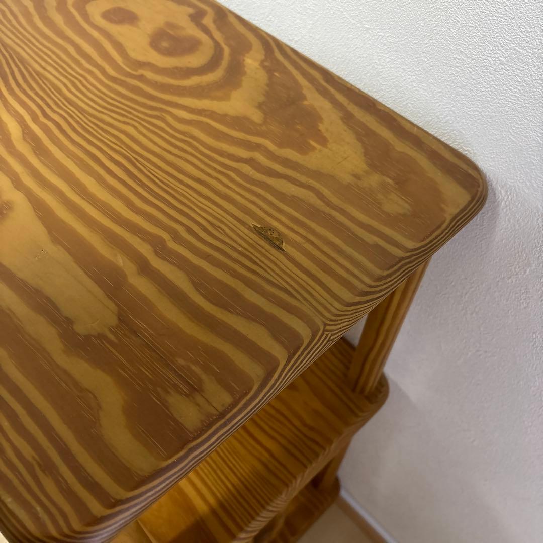 廃盤品　ナジコ ビンテージラック　ビンテージ棚　ウッドシェルフ　サイドチェスト