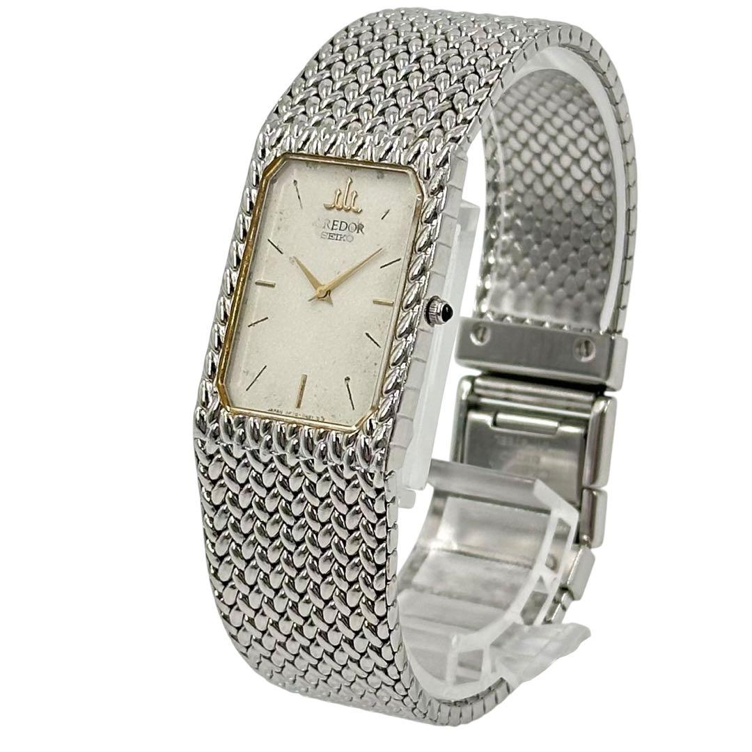 セイコー 2F70-5331 クレドール シルバー クオーツ 腕時計