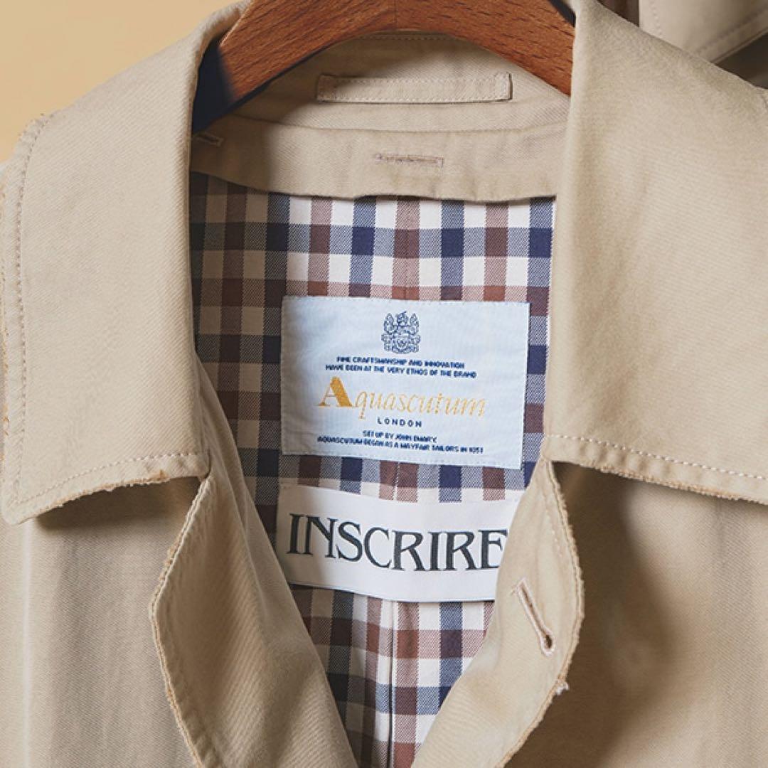 タグ付き新品 INSCRIRE × Aquascutum バルマカーンコート