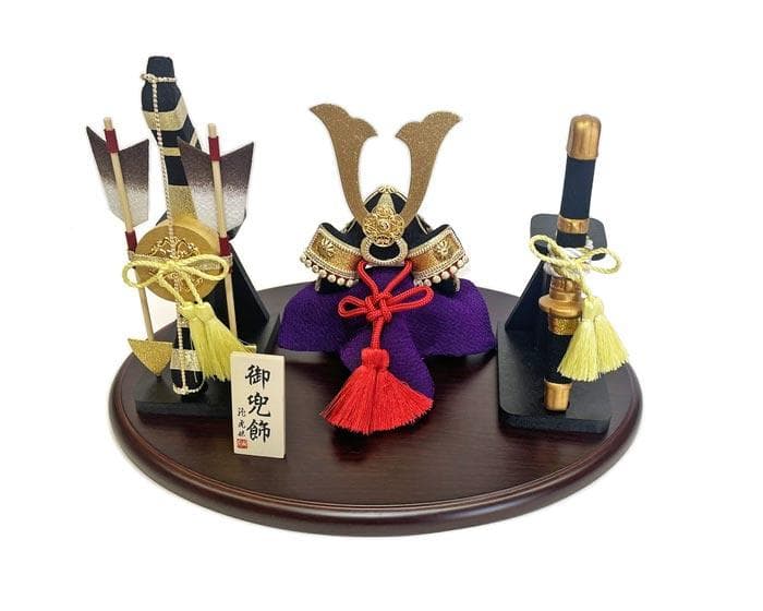 飛翔兜　弓太刀セット　五月人形兜飾り　端午の節句卓上飾り　リュウコドウ　龍虎堂