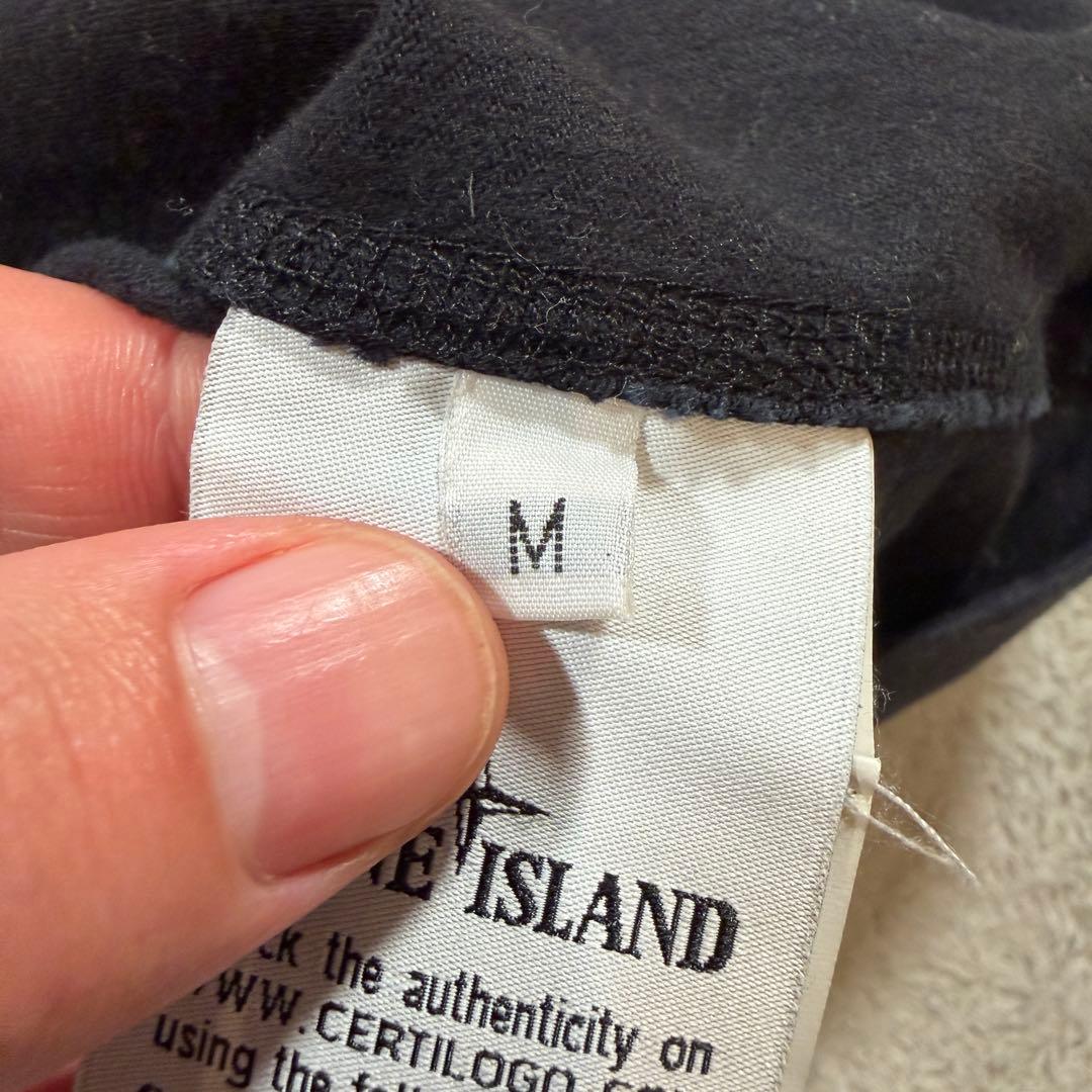 ストーンアイランド　黒　ロンT Mサイズ 長袖Tシャツ　731564450