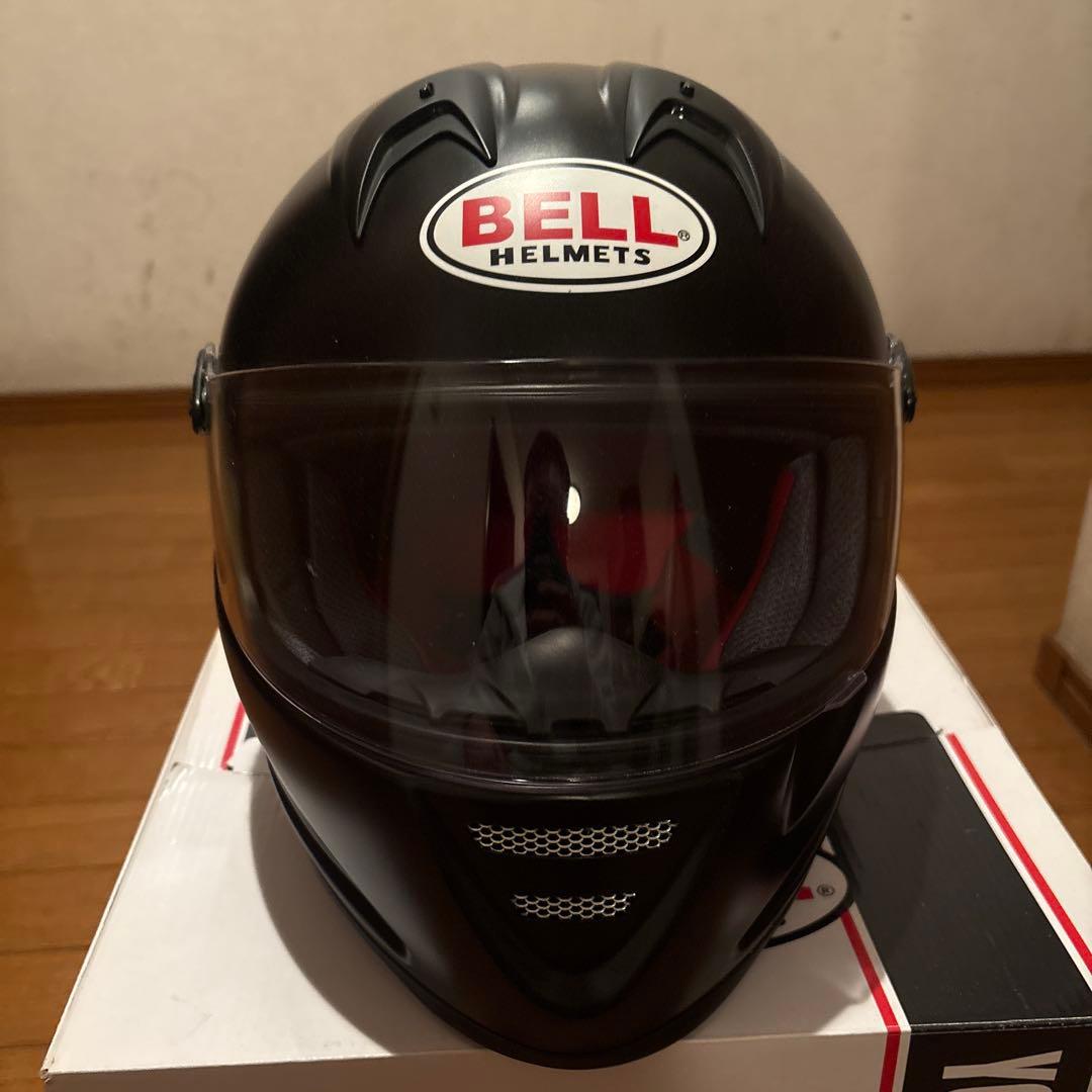 最終値下げ　美品　BELLマットブラックフルフェイスヘルメット