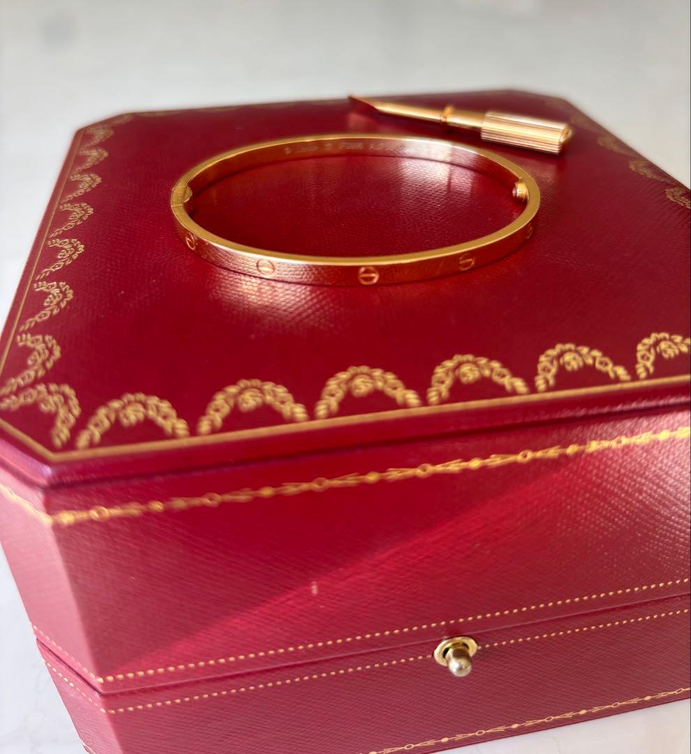 カルティエ　ラブブレス　スモール17 ピンクゴールド