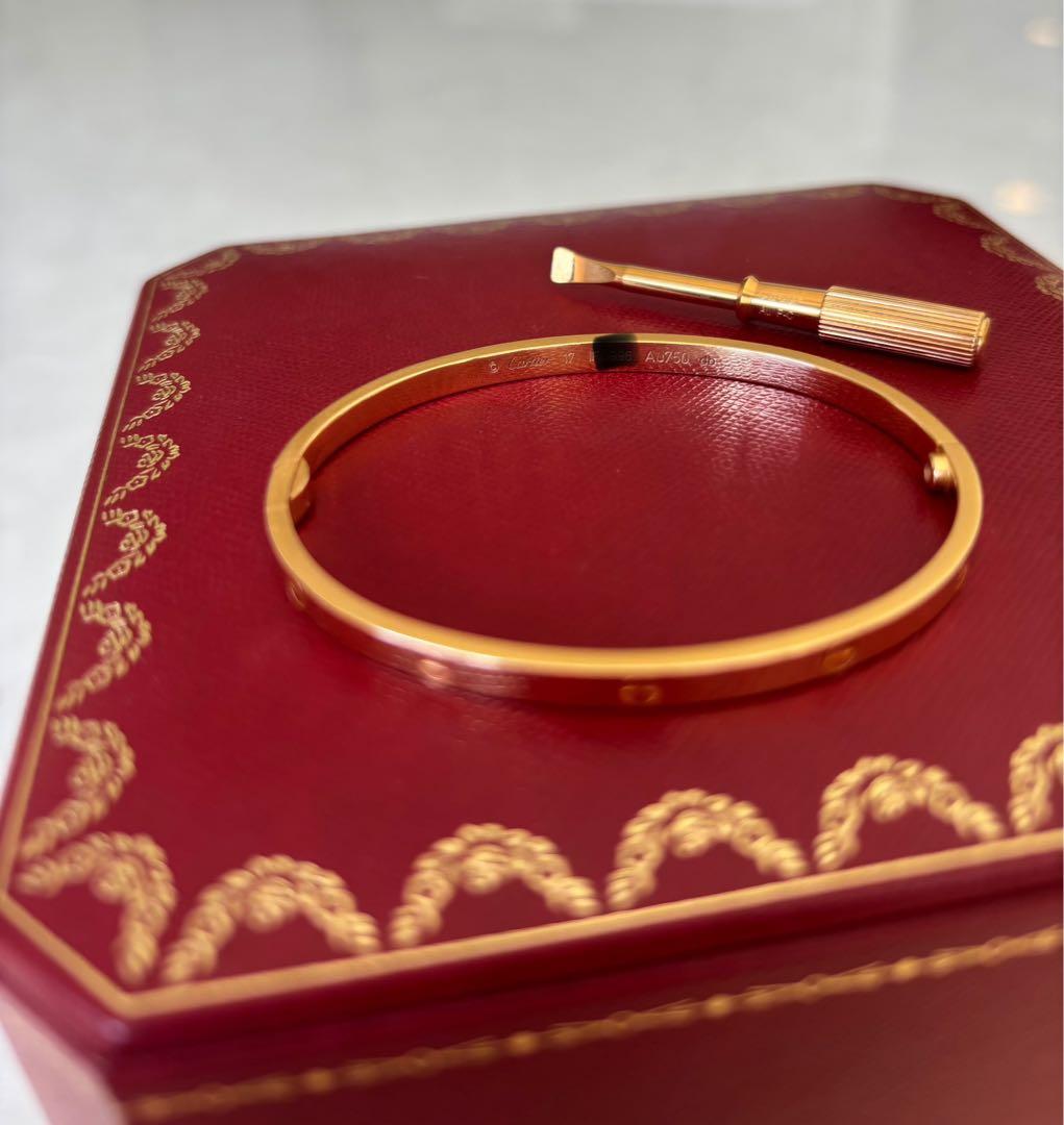 カルティエ　ラブブレス　スモール17 ピンクゴールド