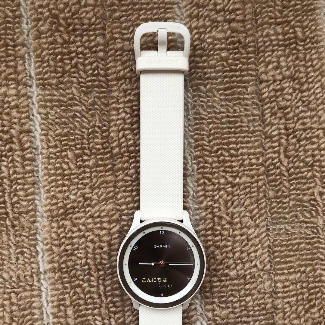 【GARMIN】 VIVOMOVESPORT Peach / Ivory