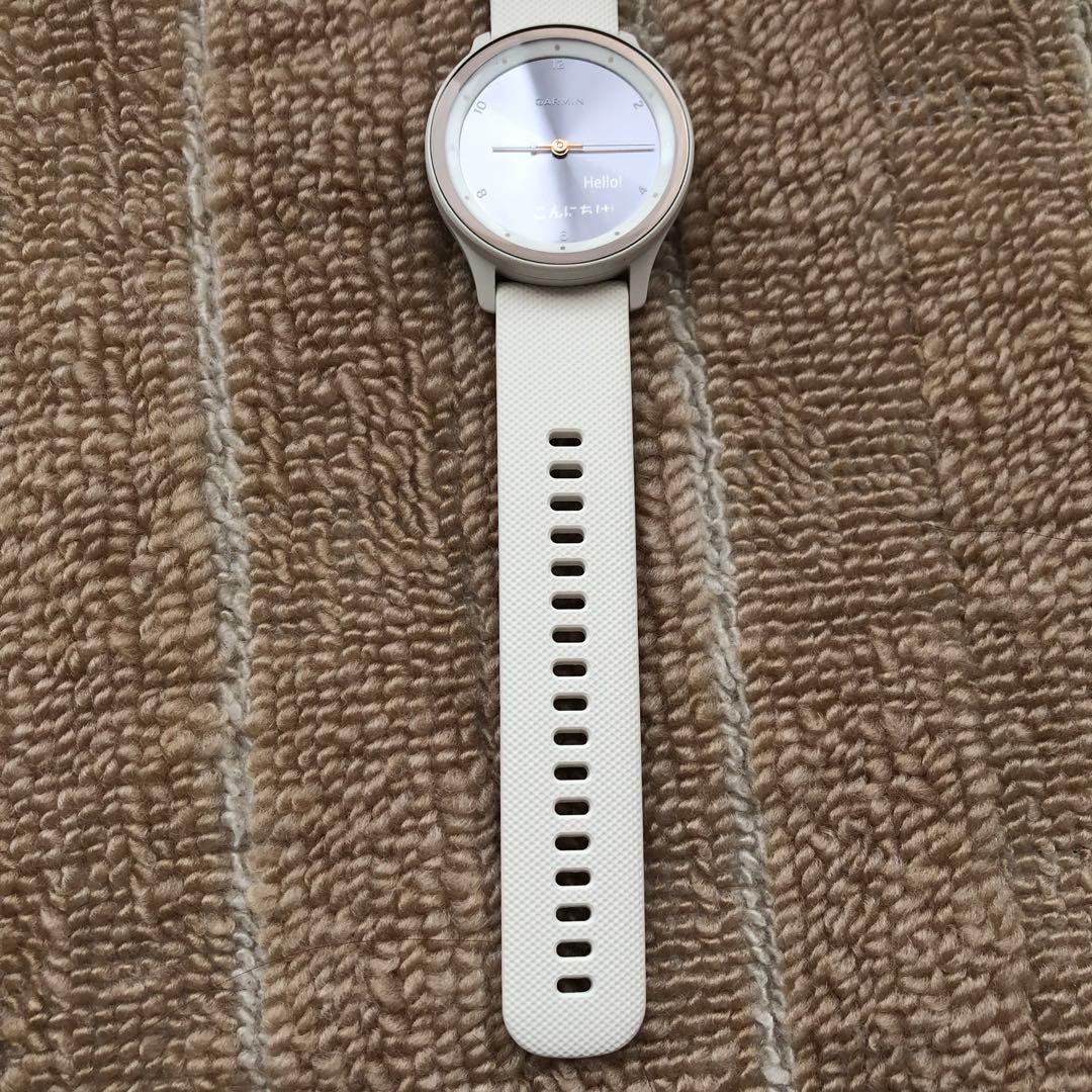 【GARMIN】 VIVOMOVESPORT Peach / Ivory