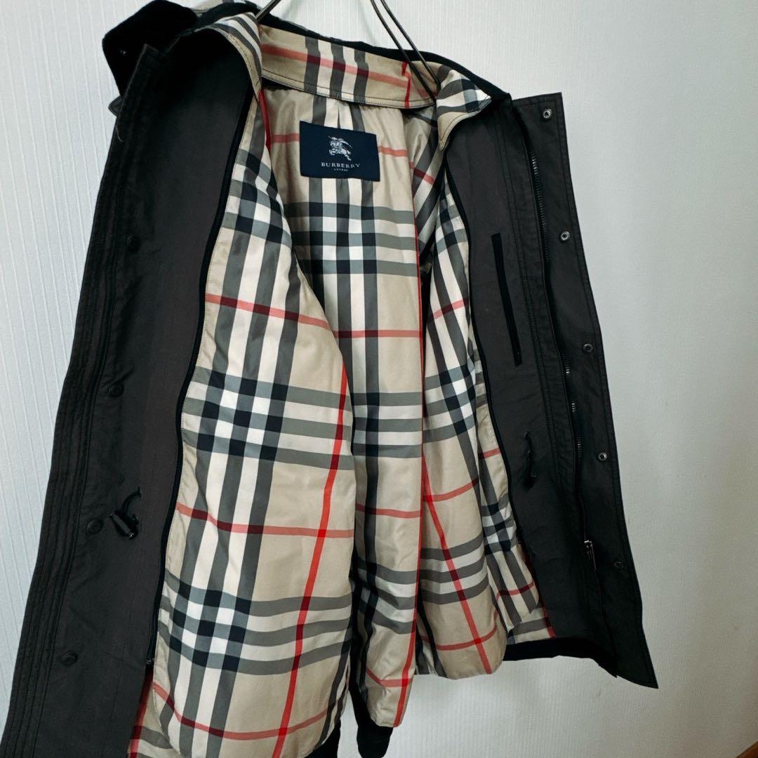 【極美品】BURBERY 　ノヴァチェックライナー付ステンカラーコート