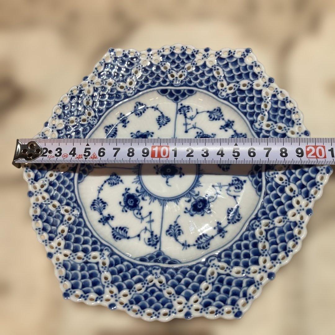 美品☆未使用【デンマーク製】ロイヤルコペンハーゲン　ダブルレースプレート