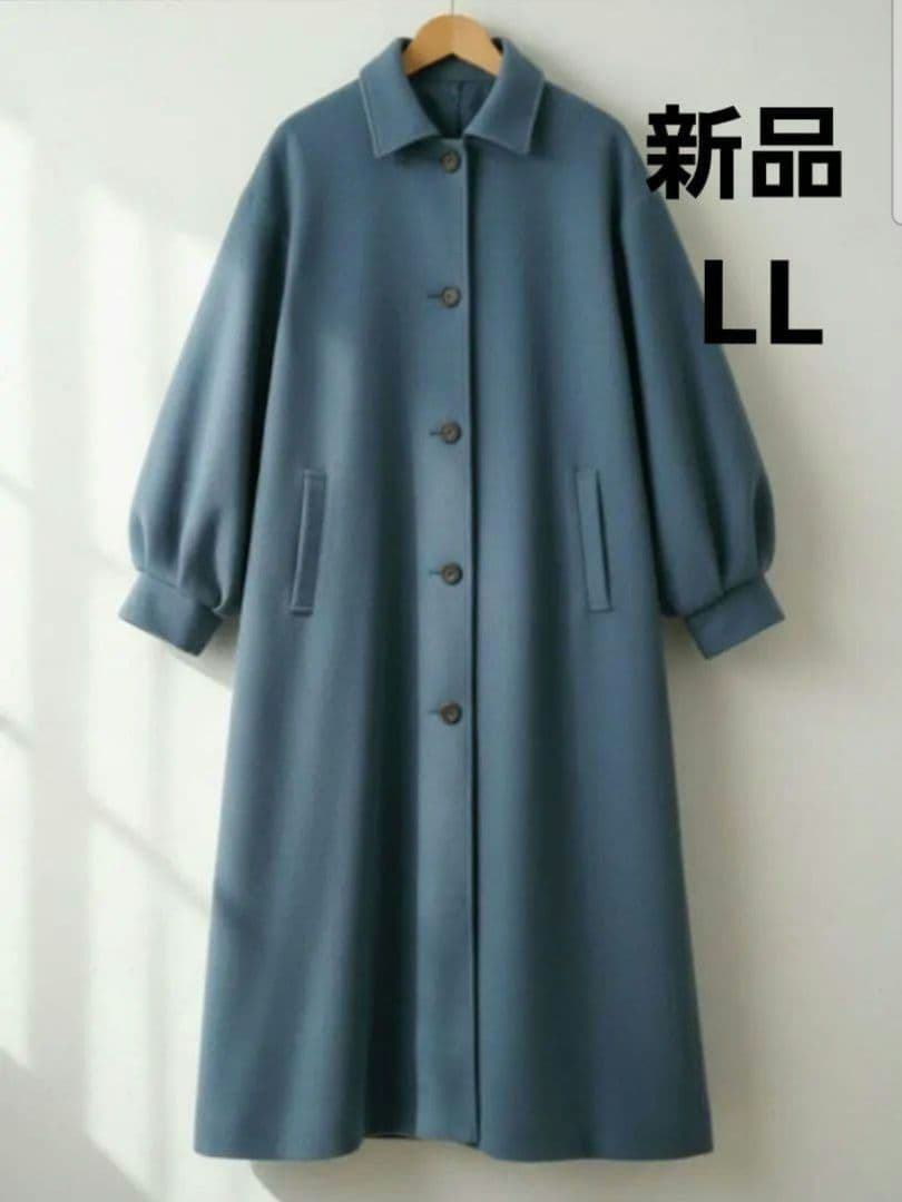 ようこ4050【新品】大きいサイズＬＬステンカラーバックタックコート　2点