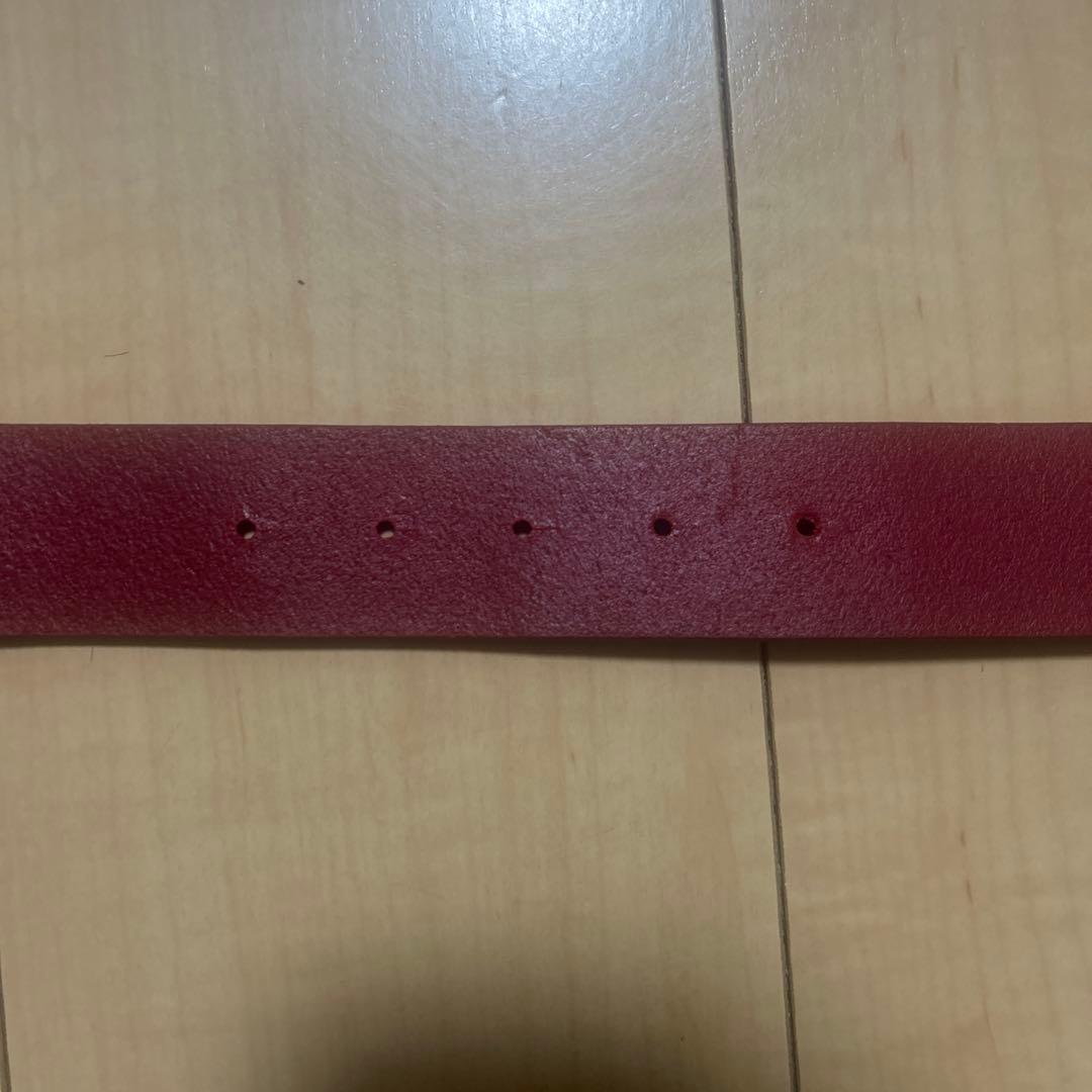 かかかかDIESEL レッド レザーベルト