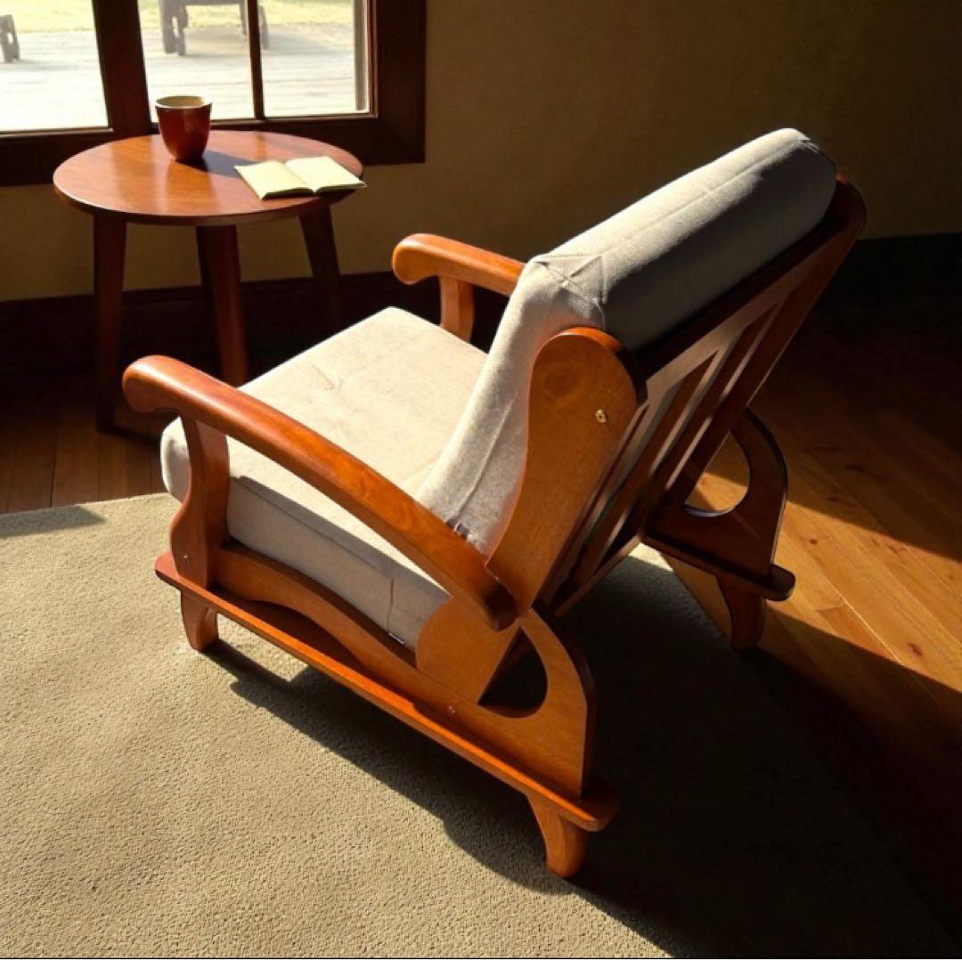 訳あり激安！昭和レトロ 国産一人掛けチェア 京都家具 洗えるカバー 全６色