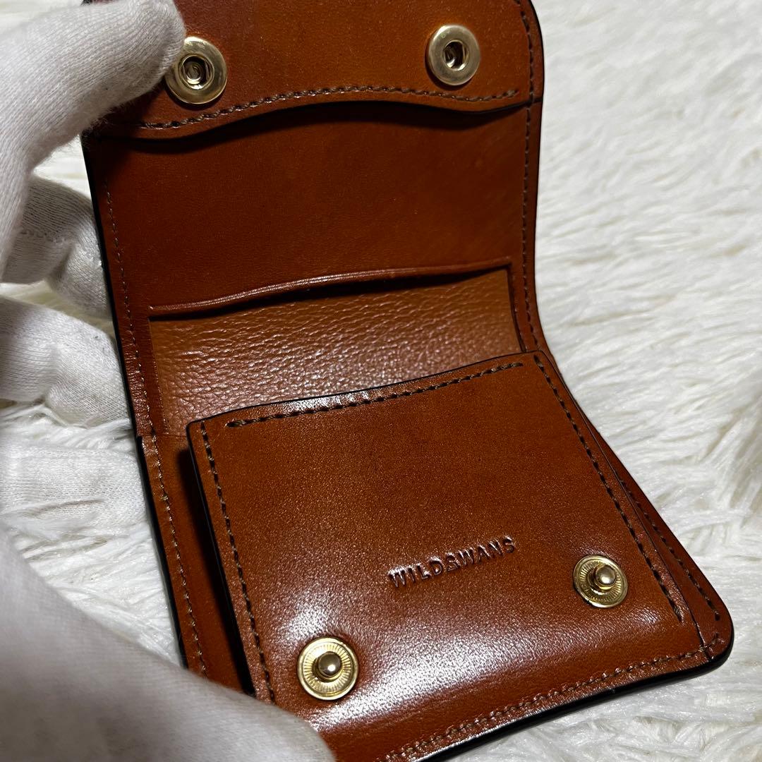 【美品】ワイルドスワンズ　SADDLE PULL UP PALM キャメル