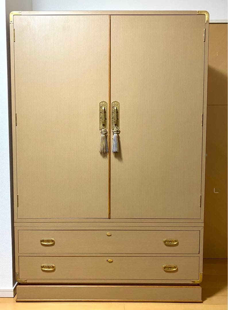 再値引！昭和レトロ　高級和風　府中家具桐製　洋服ダンス