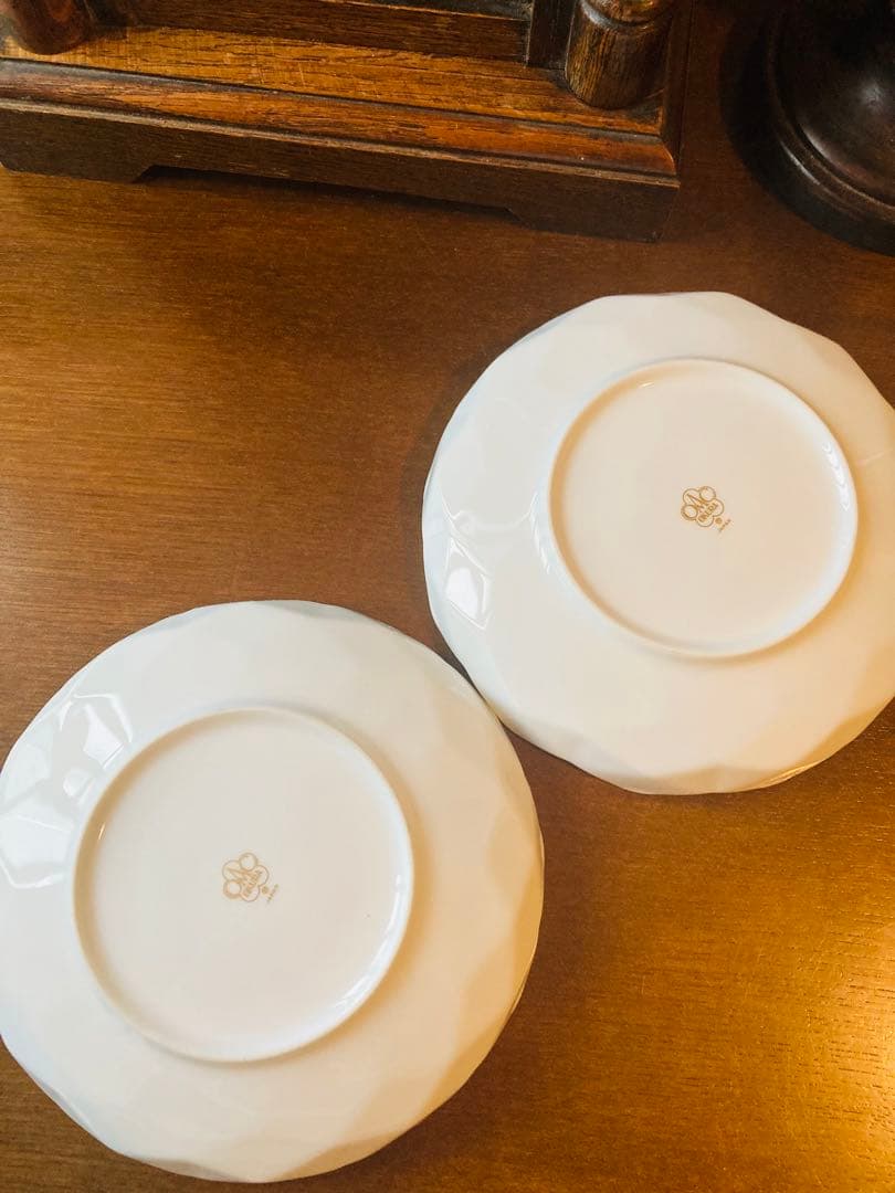 大倉陶園　鳥　金彩　皿　2枚