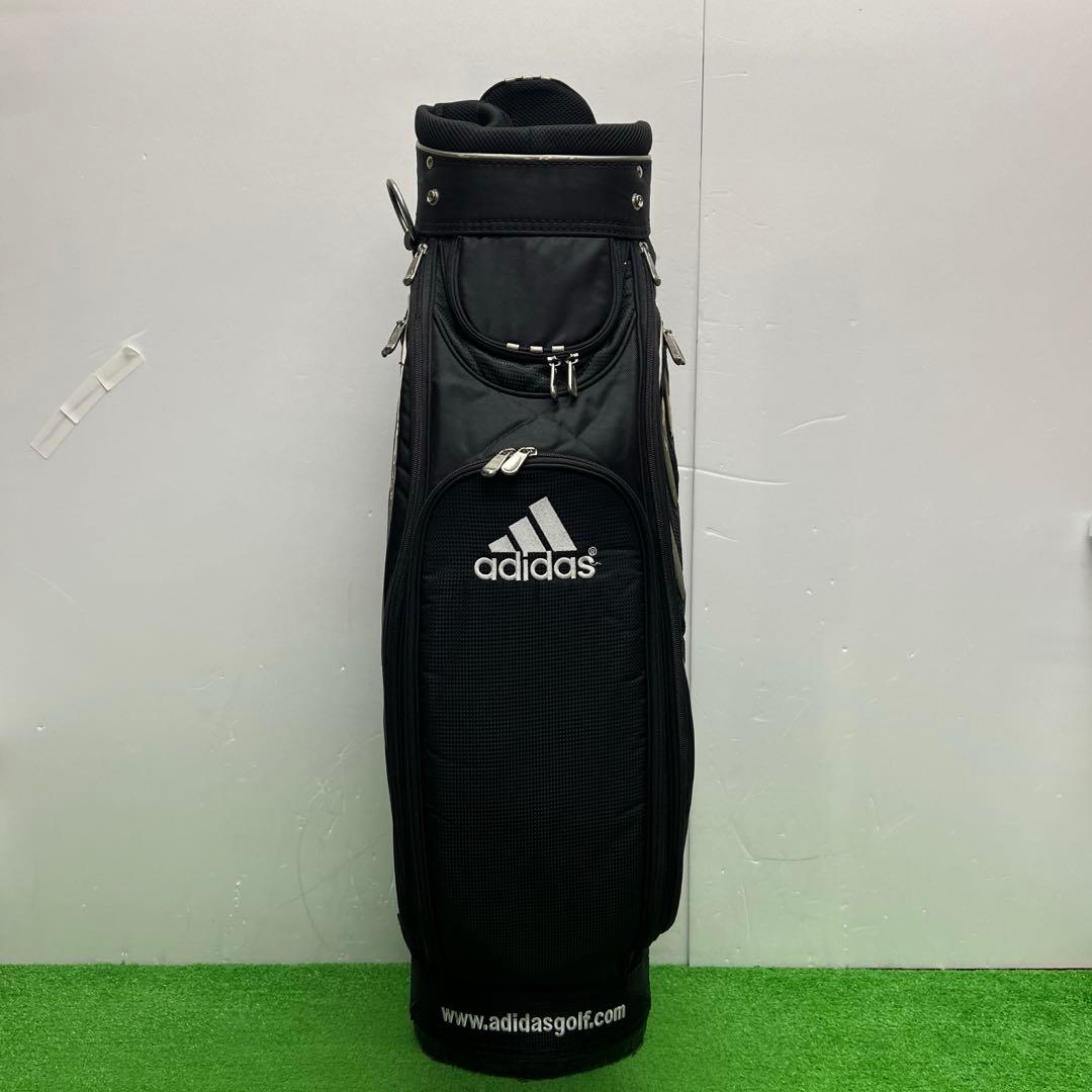 アディダス adidas ゴルフバッグ　8インチ　ブラック　中古品　メンズ