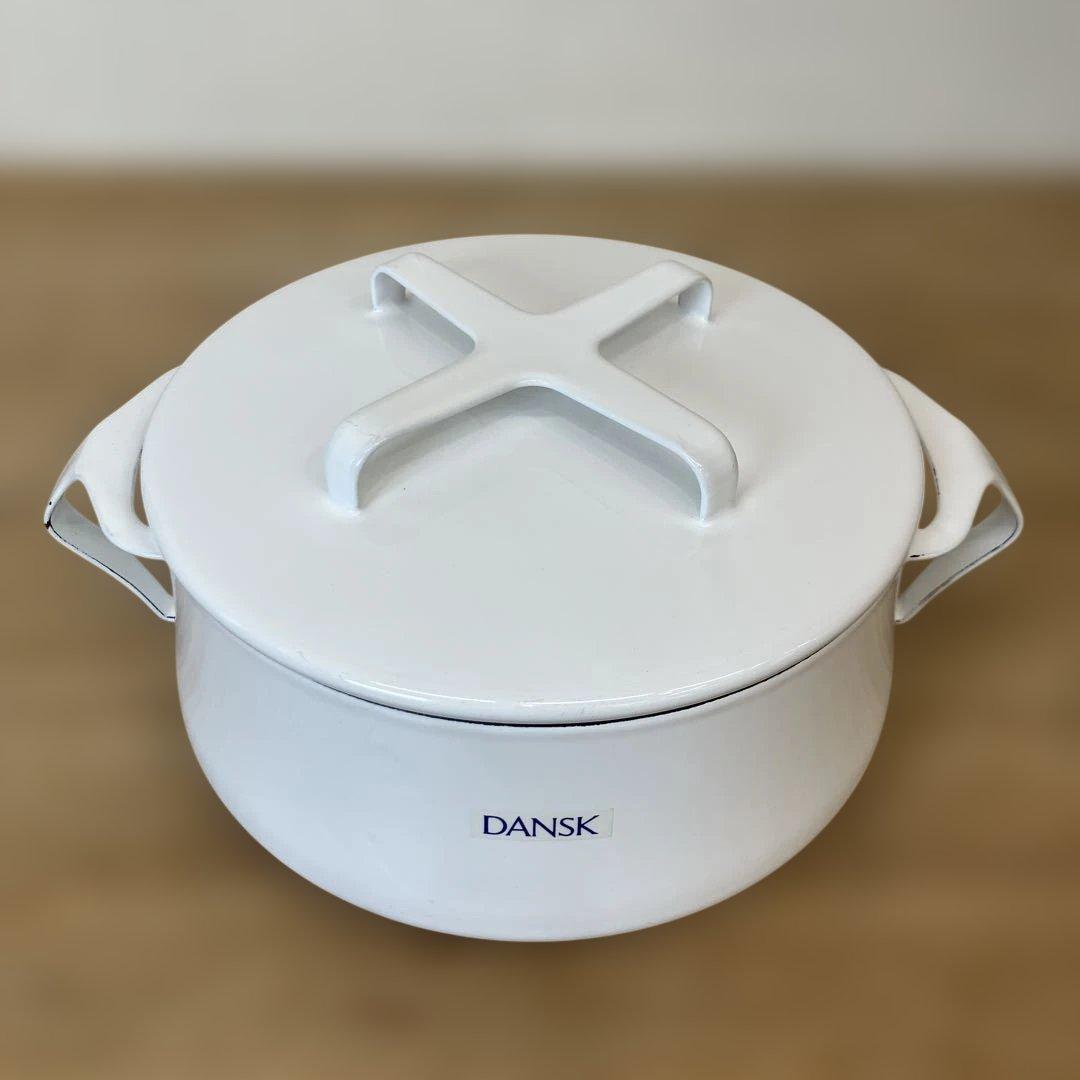 DANSK 18cmホウロウ鍋 ホワイト