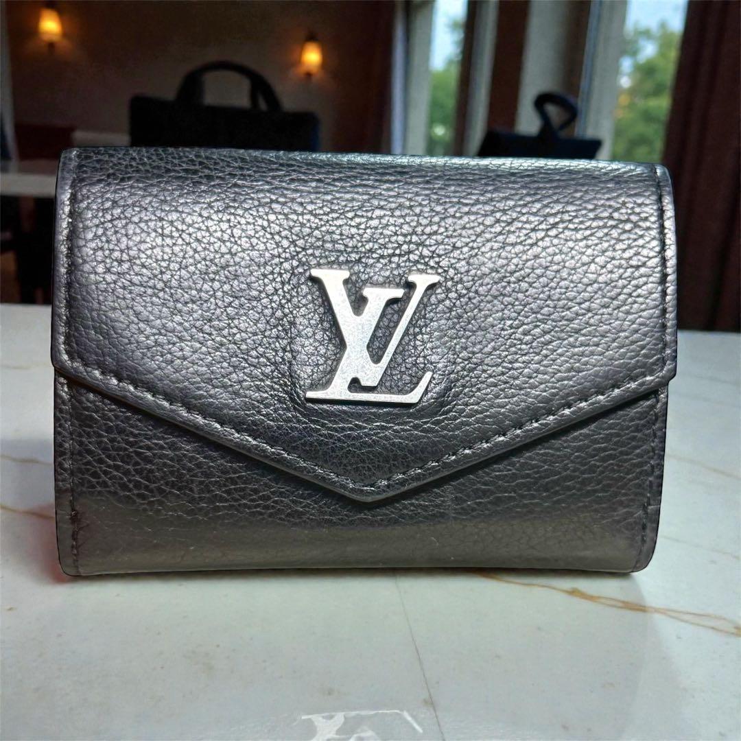 ルイヴィトン ポルトフォイユ・ロックミニ 三つ折り財布 ブラック M63921