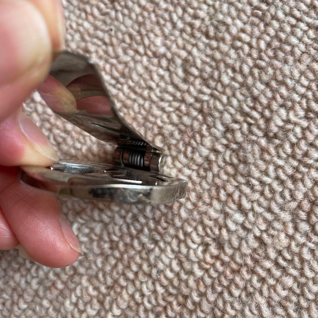 Gucci マネークリップ インターロッキングG メッキ ブラック シルバー