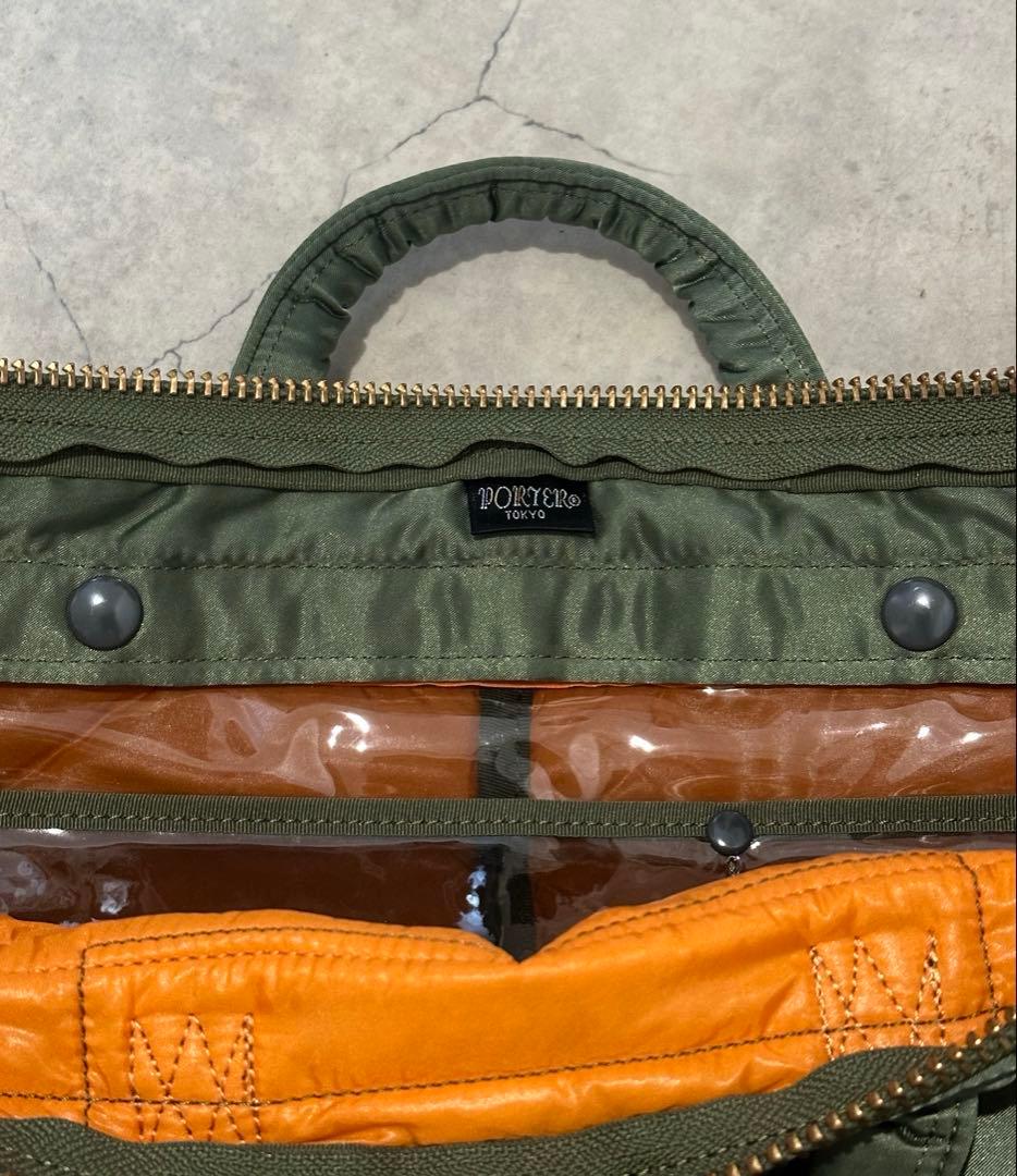 【超美品】ポーター タンカー 旧ヘルメットバッグ セージグリーン 2way