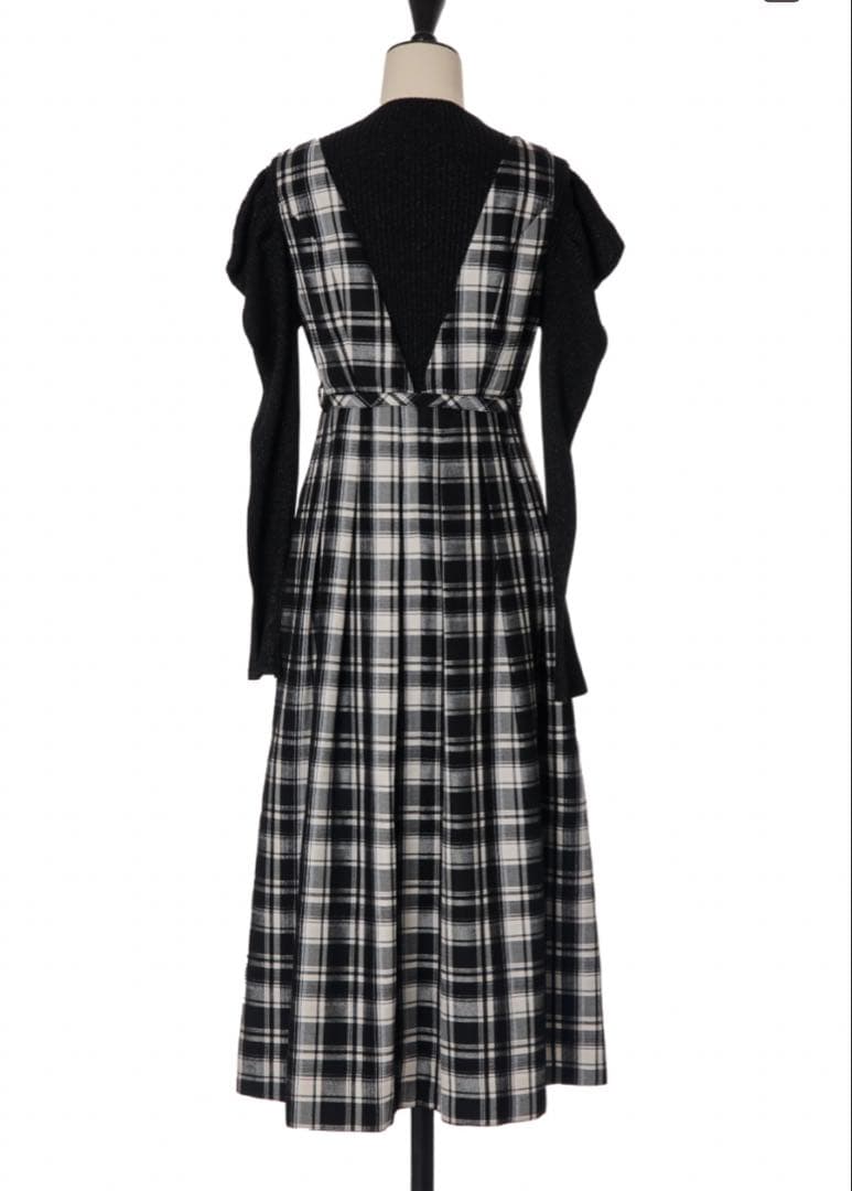 ワンピース Her lip to Classic Plaid Jumper Dress