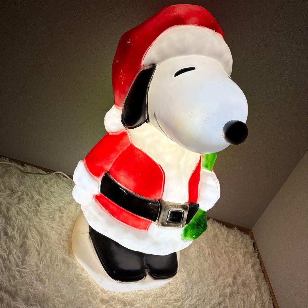 希少 スヌーピー サンタクロース イルミネーション 80cm SNOOPY