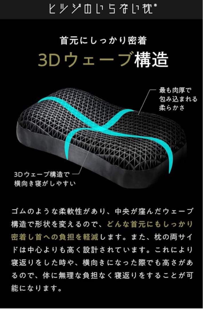 【新品未使用】ヒツジのいらない枕　極柔【最上位モデル】テンセルカバー付き