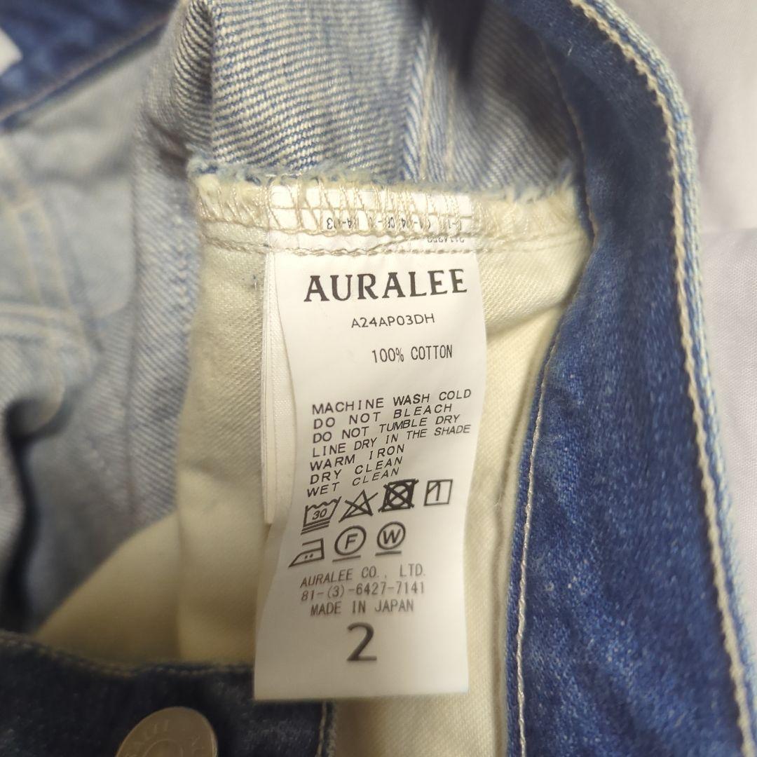 パンツ AURALEE SELVEDGE FADED DENIM PANTS