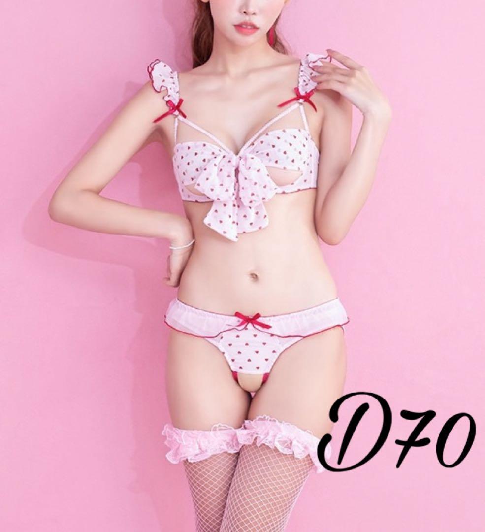 D70♥️ love2nd LOVEMEオープンブラオープンショーツセットラブラン