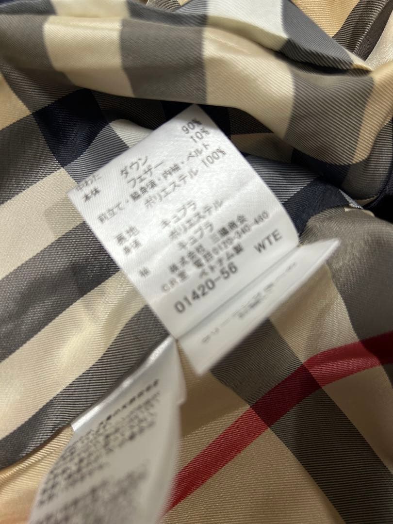 極美品◼️バーバリーBurberry ダウンジャケット　サイズ44 クリーニング済