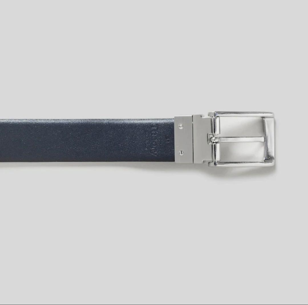 Theory reversible belt ブラック、ネイビー34