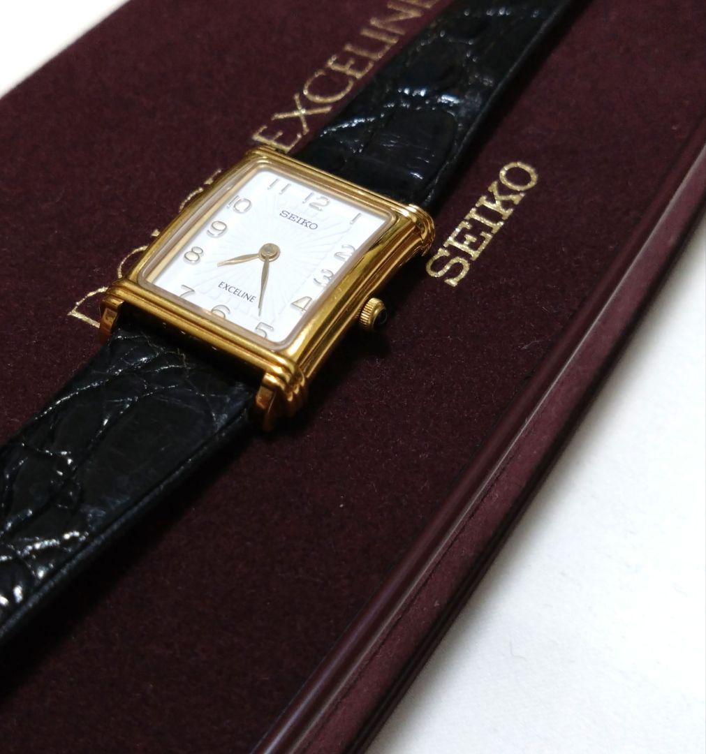 超希少　SEIKO　エクセリーヌ　タンク　新品電池