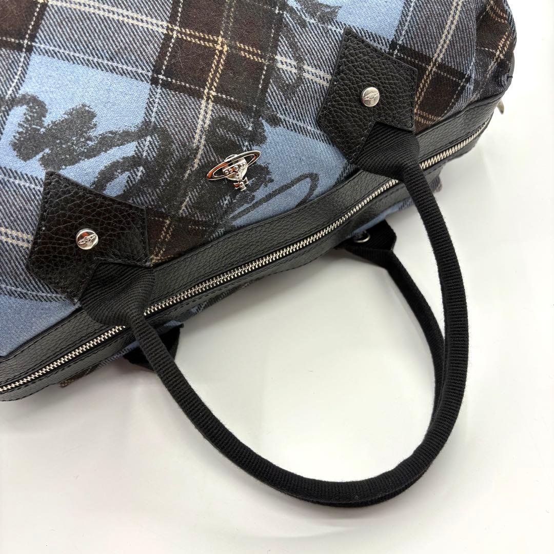 美品 2way イタリア製 ヴィヴィアン ブルコチオリーニ ミニボストン バッグ