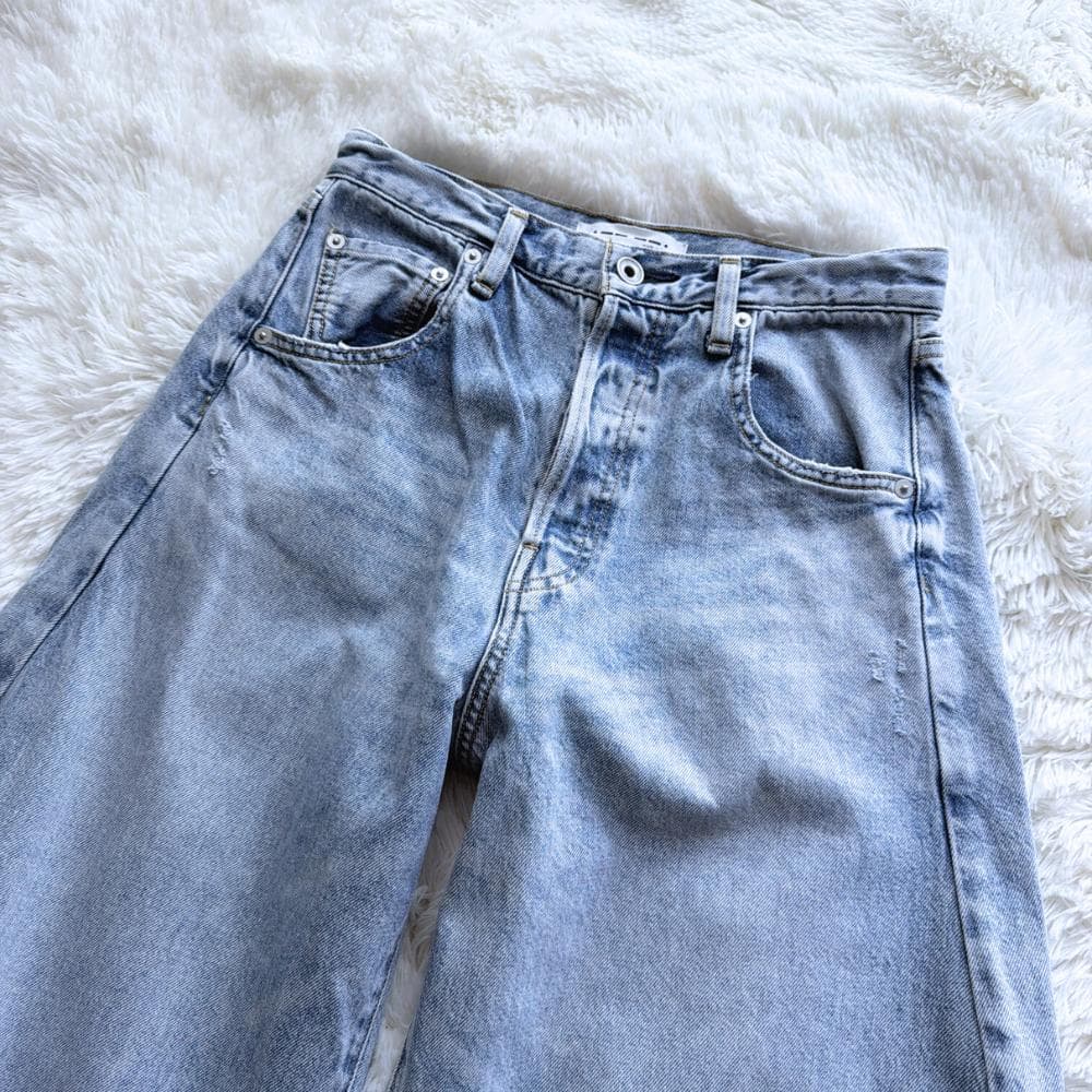 ウィムガゼット　ラインカーブデニム　DENIM　ブルー　36