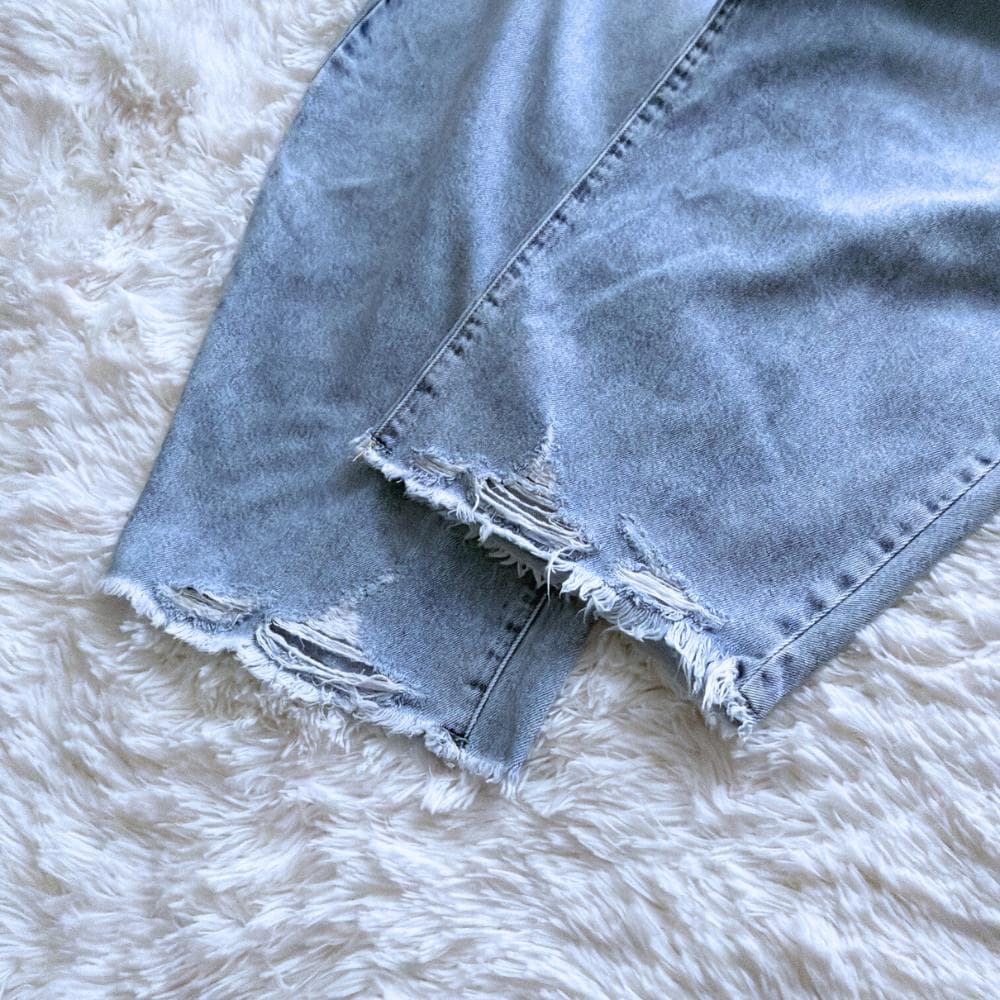 ウィムガゼット　ラインカーブデニム　DENIM　ブルー　36