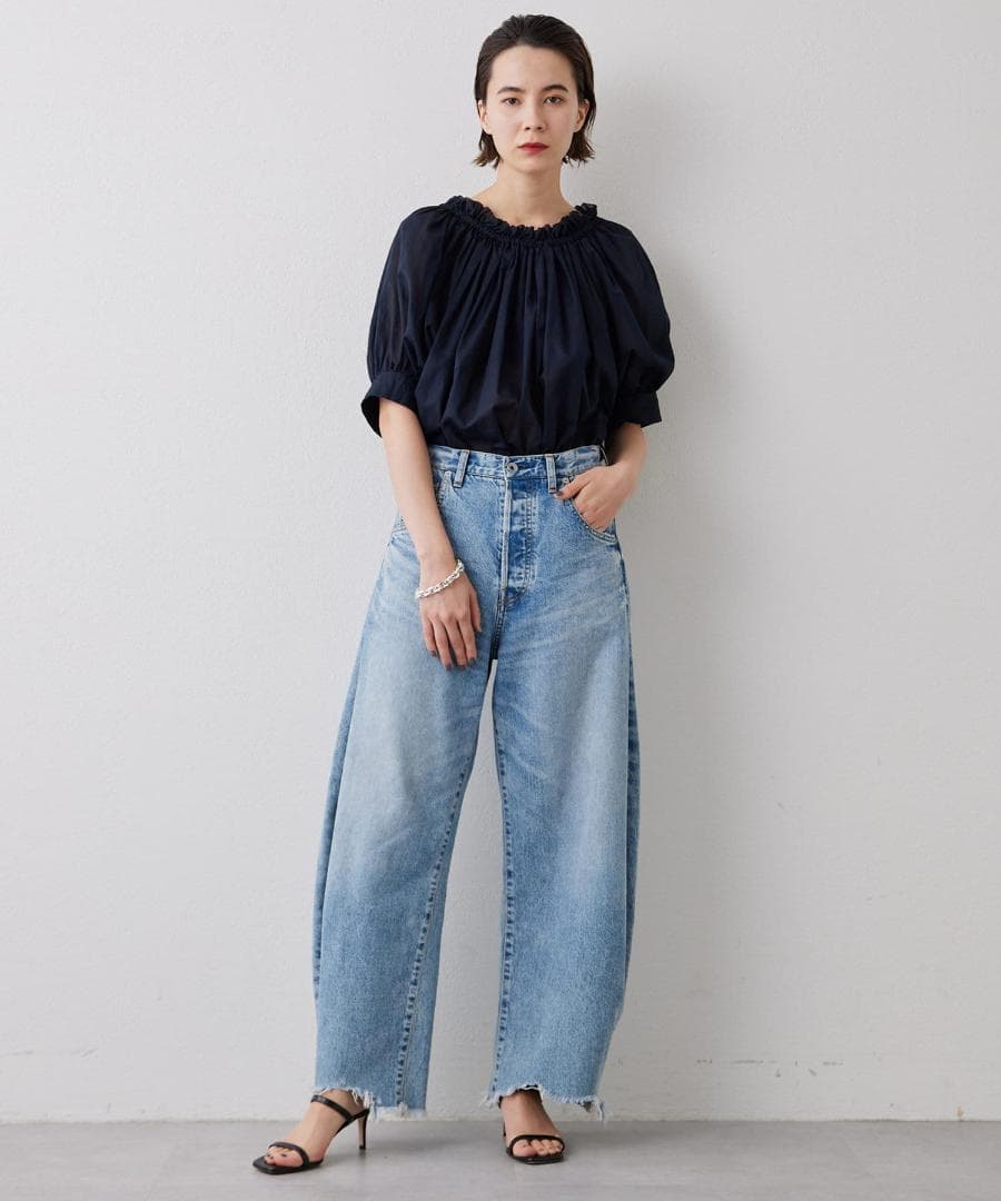 ウィムガゼット　ラインカーブデニム　DENIM　ブルー　36
