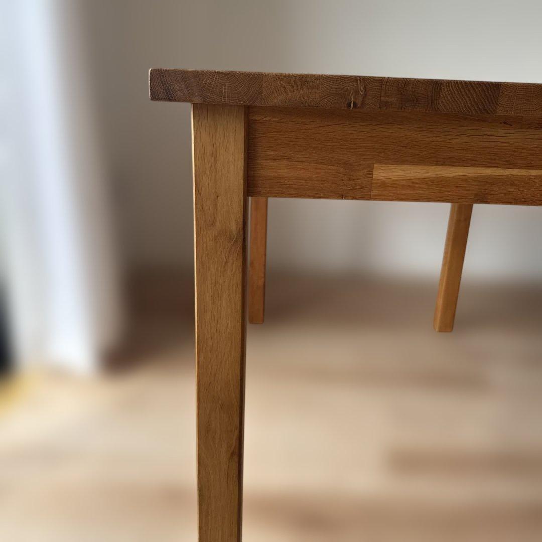 IKEA オーク無垢材 EKENSBERGダイニングテーブル