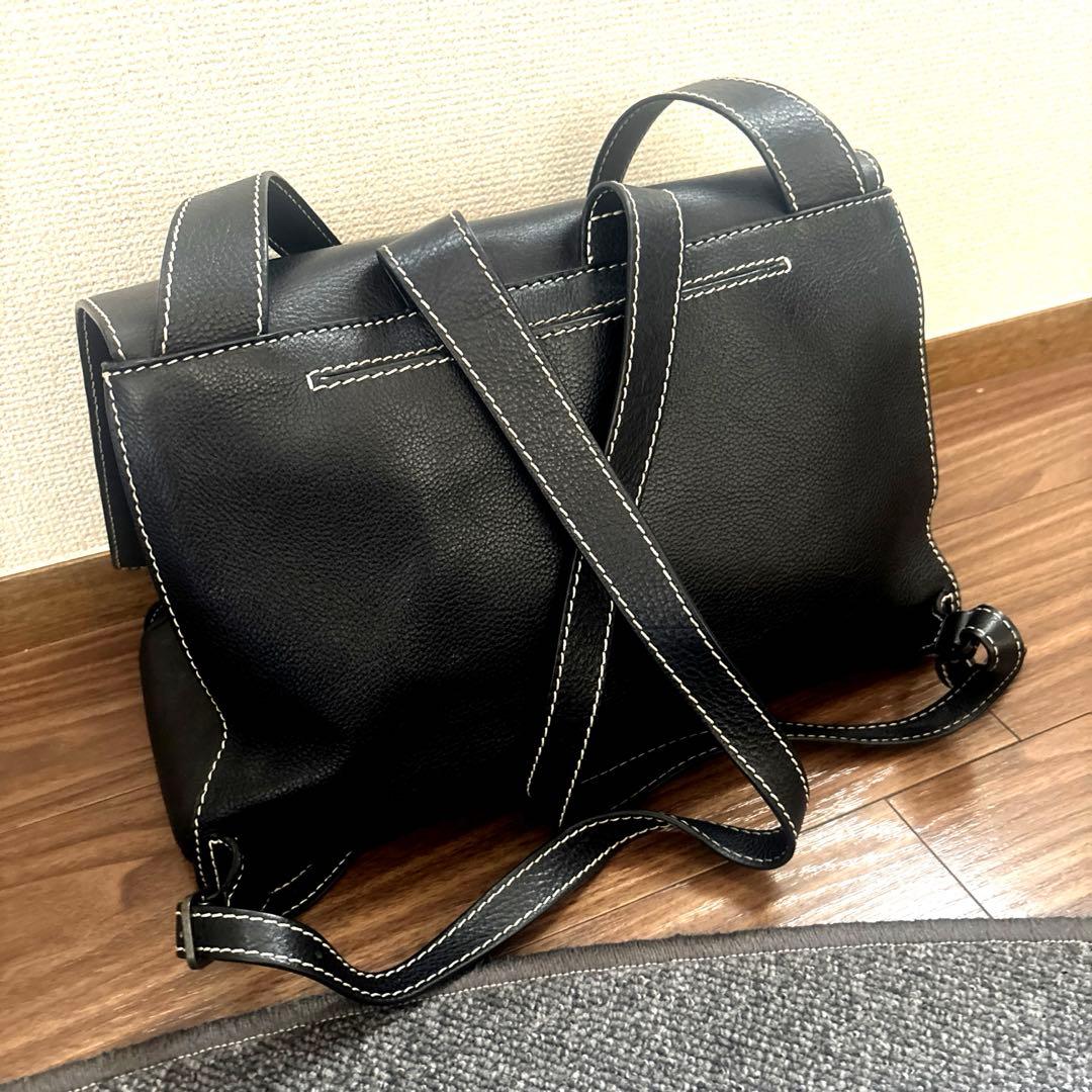 マザーハウス✳︎ray✳︎レイ✳︎ショルダー＆バックパック✳︎2way✳︎本革バッグ✳︎黒