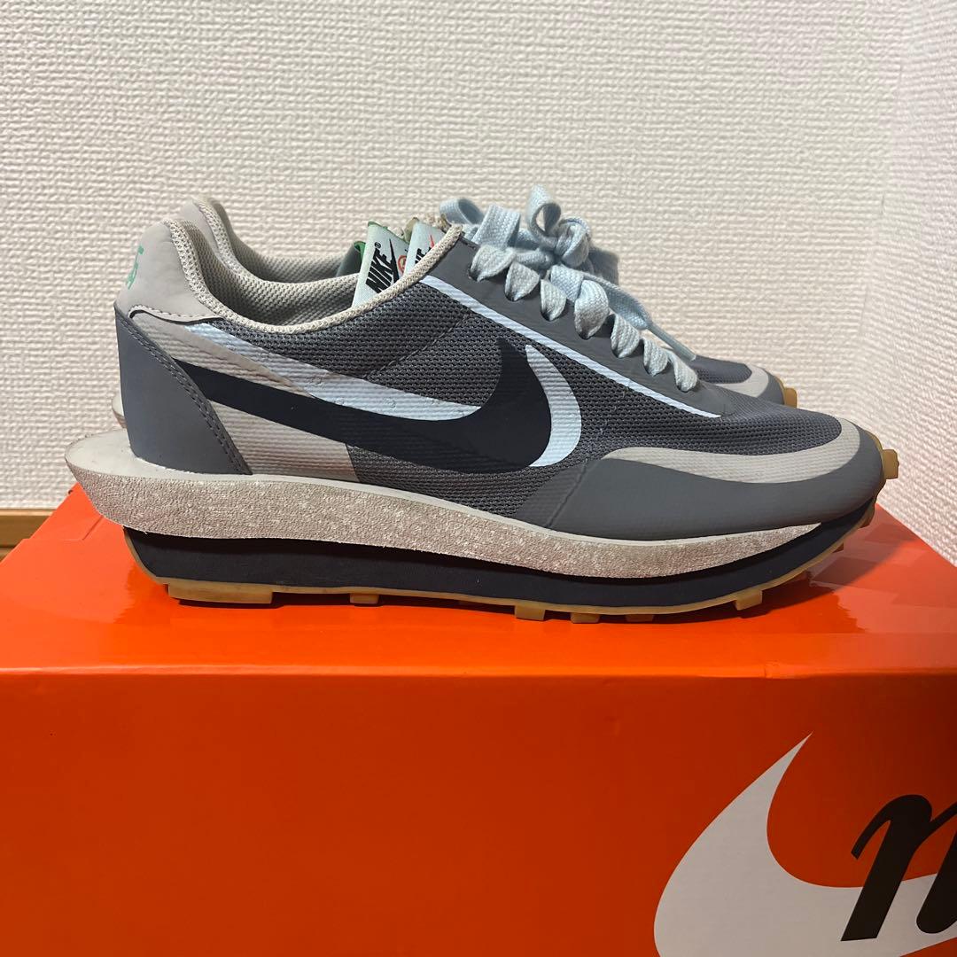 CLOT × Sacai × Nike LD Waffle \"Grey