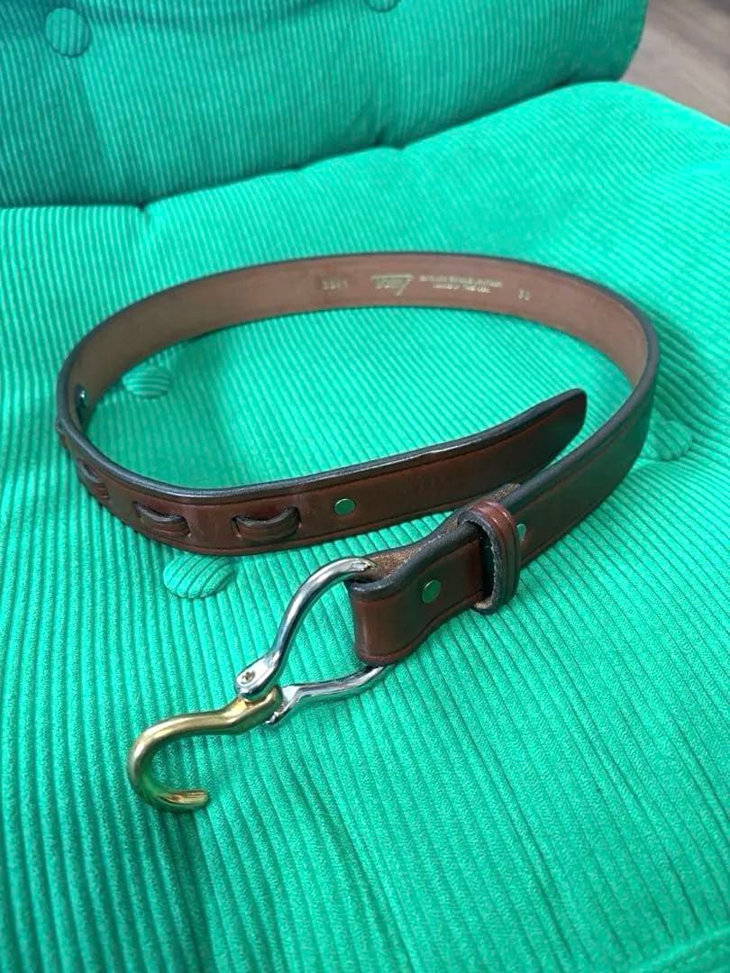 TORY LEATHER レザーフックベルト 別注 オーク