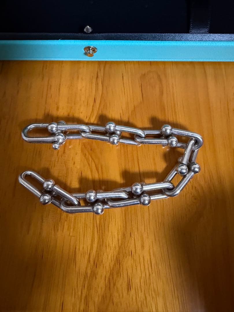 Tiffany ティファニー　ハードウェア ラージリンク　ブレスレット　Lサイズ