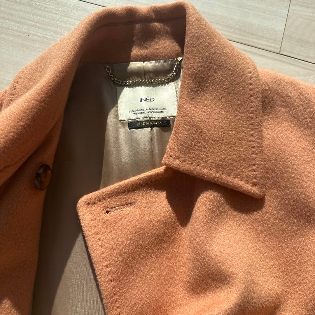 INED イネド　カシミヤ　ロング チェスター　コート 9