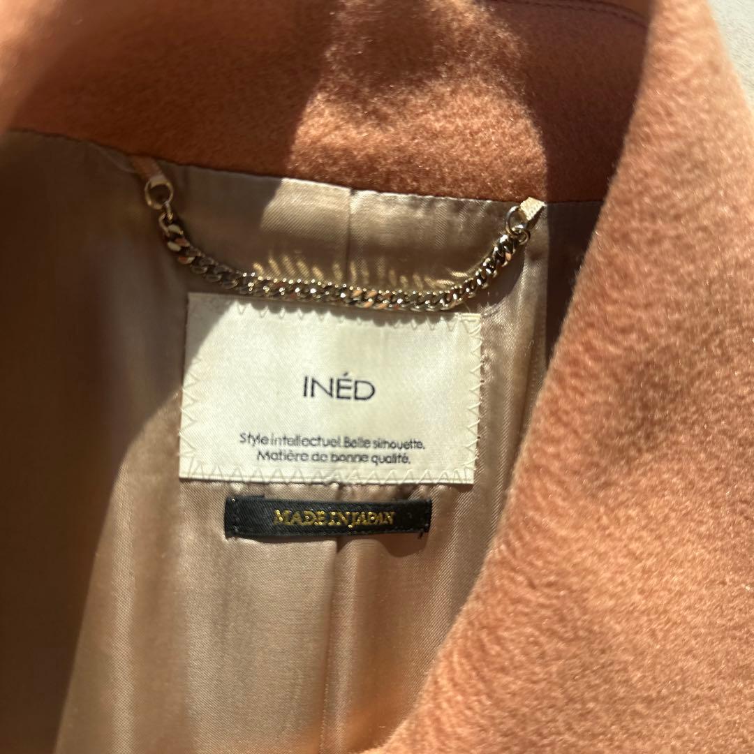 INED イネド　カシミヤ　ロング チェスター　コート 9