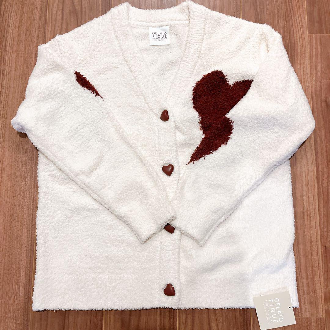 gelato pique【UNISEX】ハートジャガードカーディガン