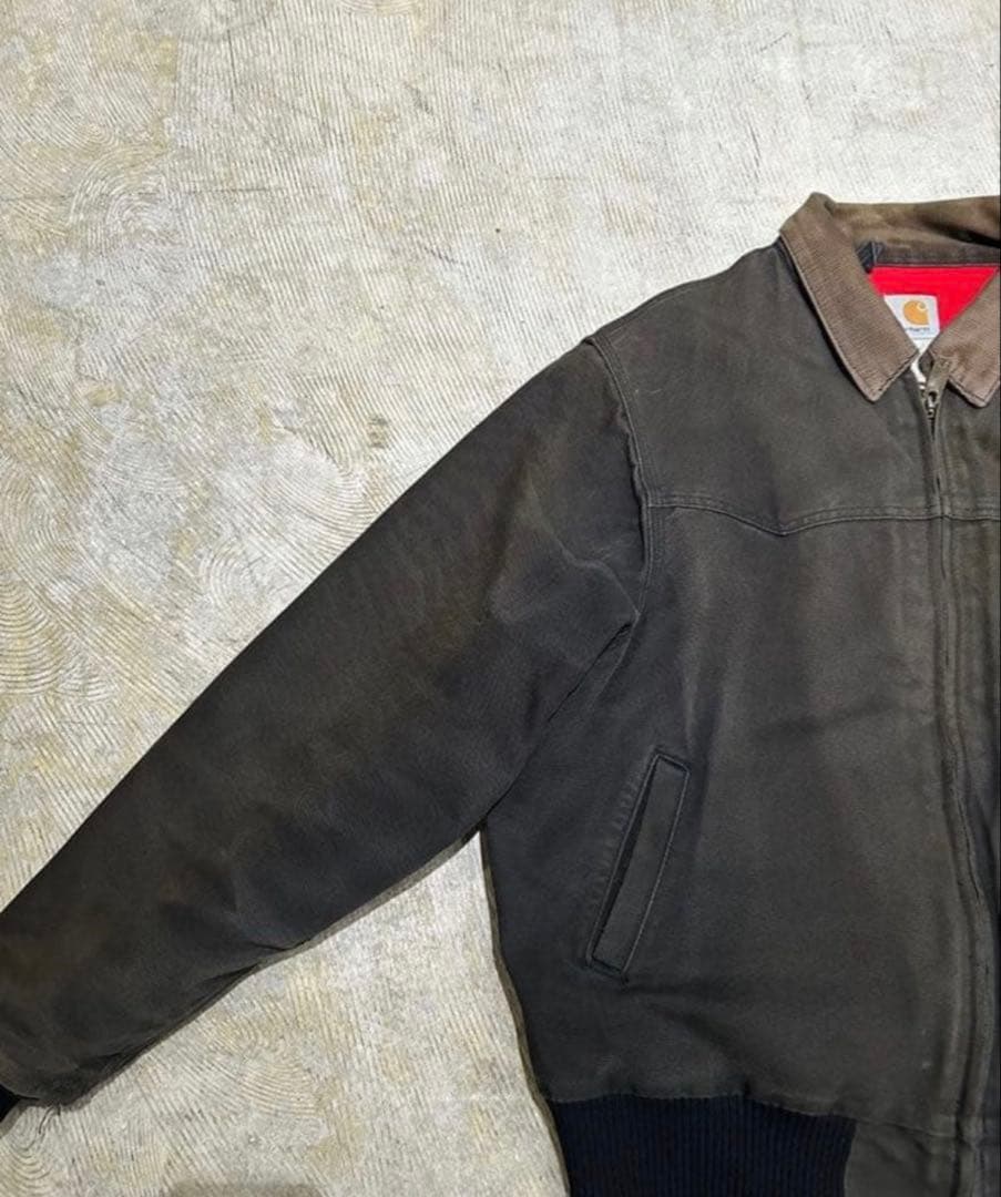 Carhartt USA製 サンタフェジャケット ブラック フェード XL