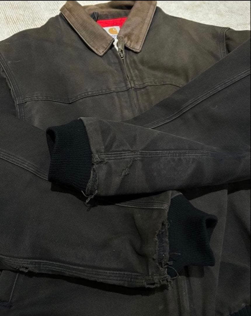 Carhartt USA製 サンタフェジャケット ブラック フェード XL
