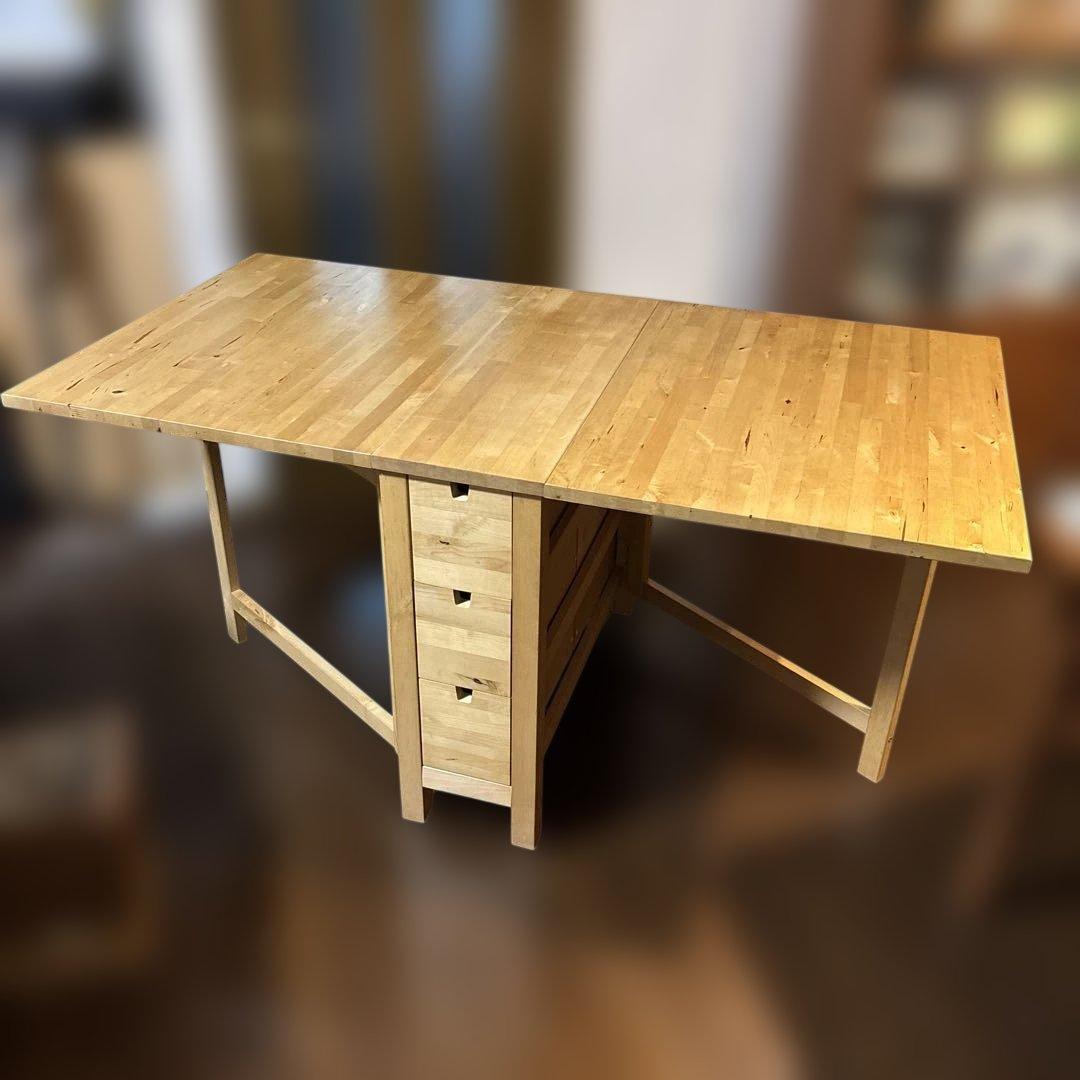 【良品】IKEA NORDEN ゲートレッグテーブル バタフライテーブル