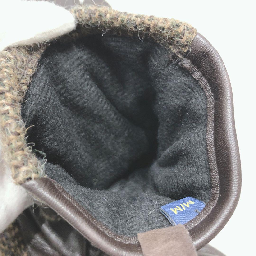 ☆未使用☆ POLO RALPH LAUREN 手袋 ブラウン ウール レザー