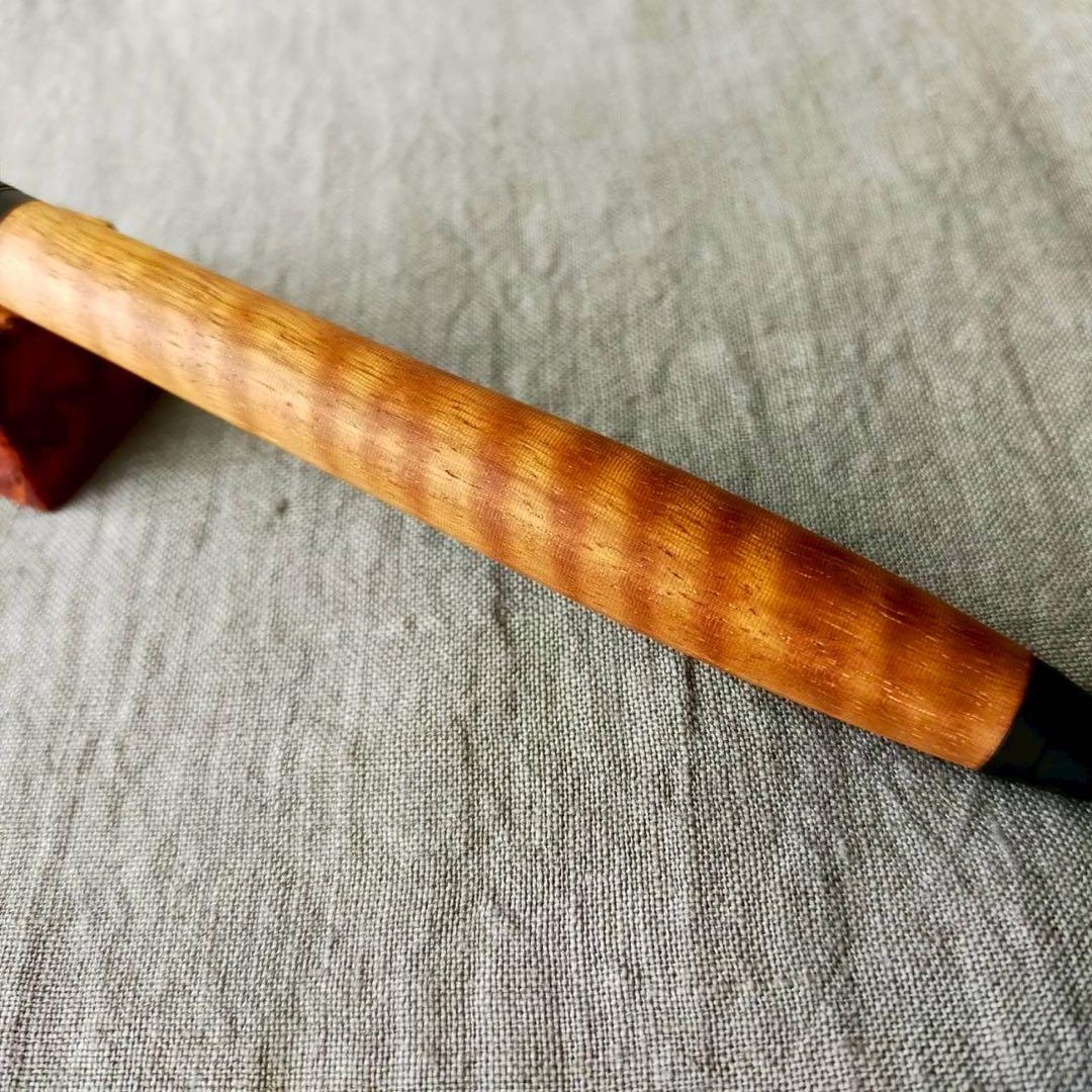 金糸楠木　幻の木　ハンドメイド　木軸シャープペン　0.5mm　天然木　ブラック