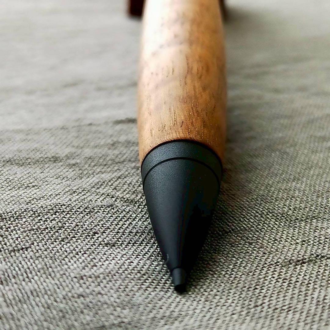 金糸楠木　幻の木　ハンドメイド　木軸シャープペン　0.5mm　天然木　ブラック