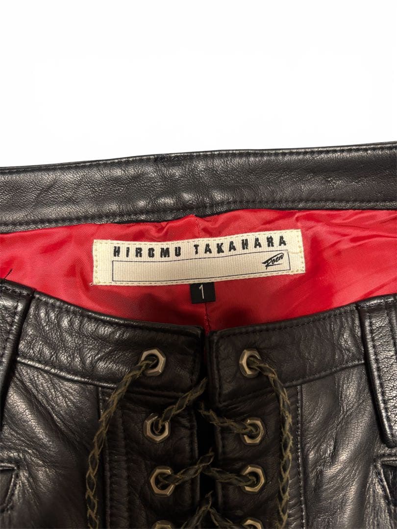roen ロエン leather pants skull lace up 最安値